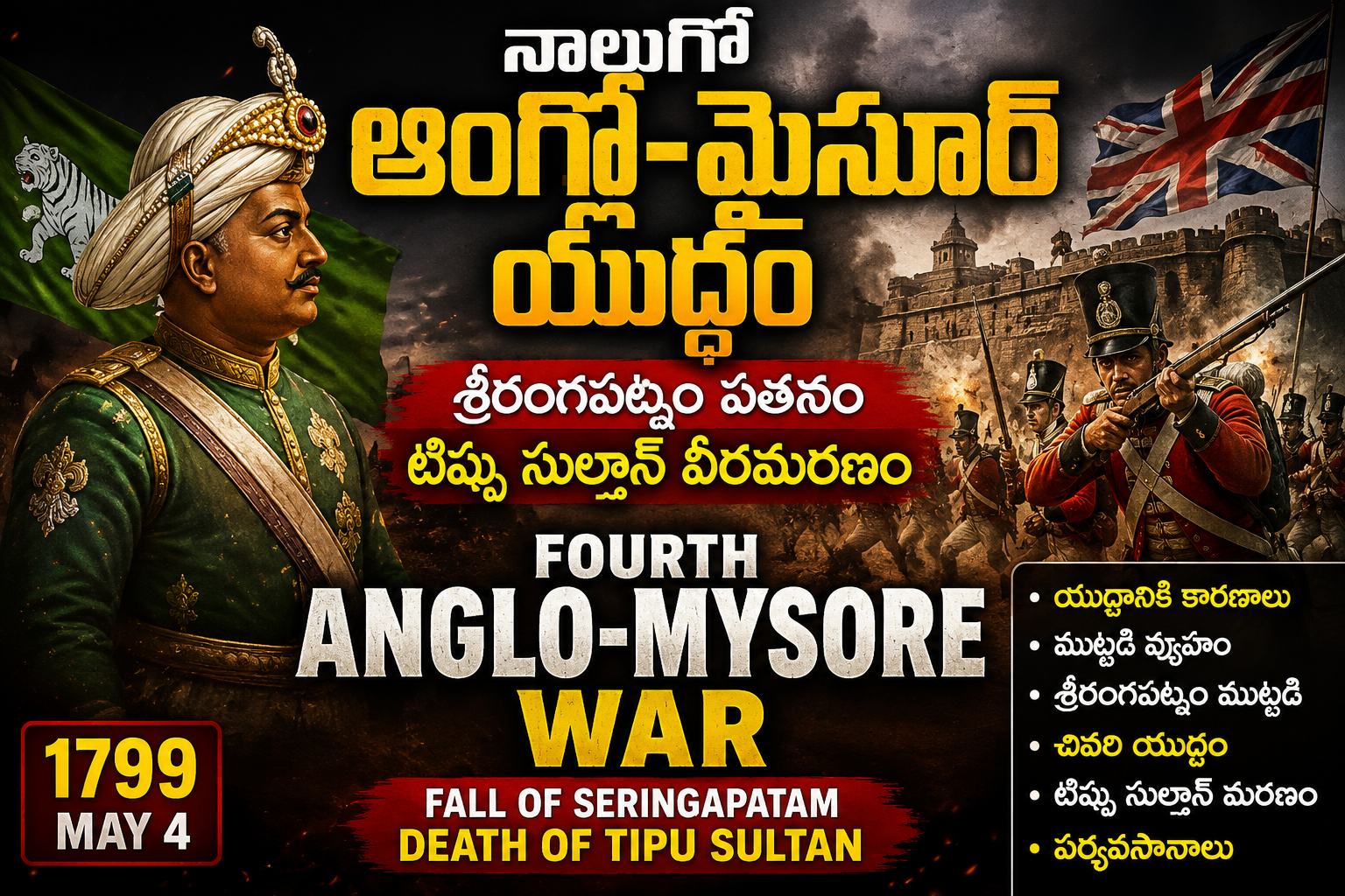 Fourth Anglo-Mysore War - 1799
