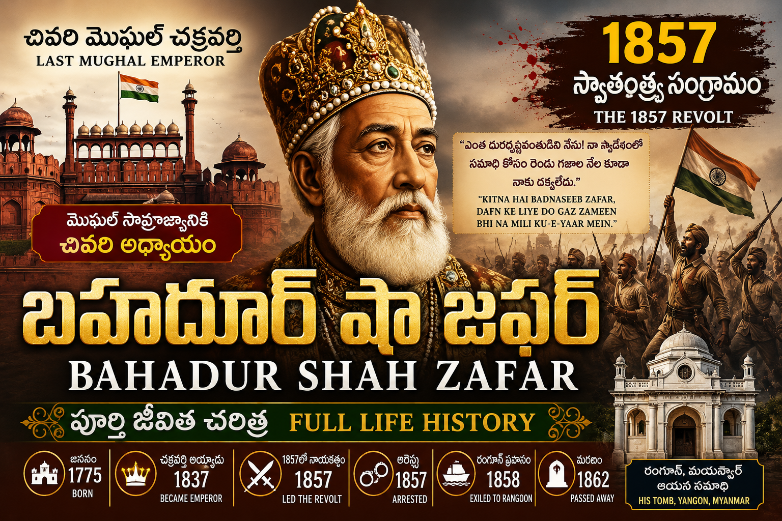 Bahadur Shah Zafar History 1775–1862
