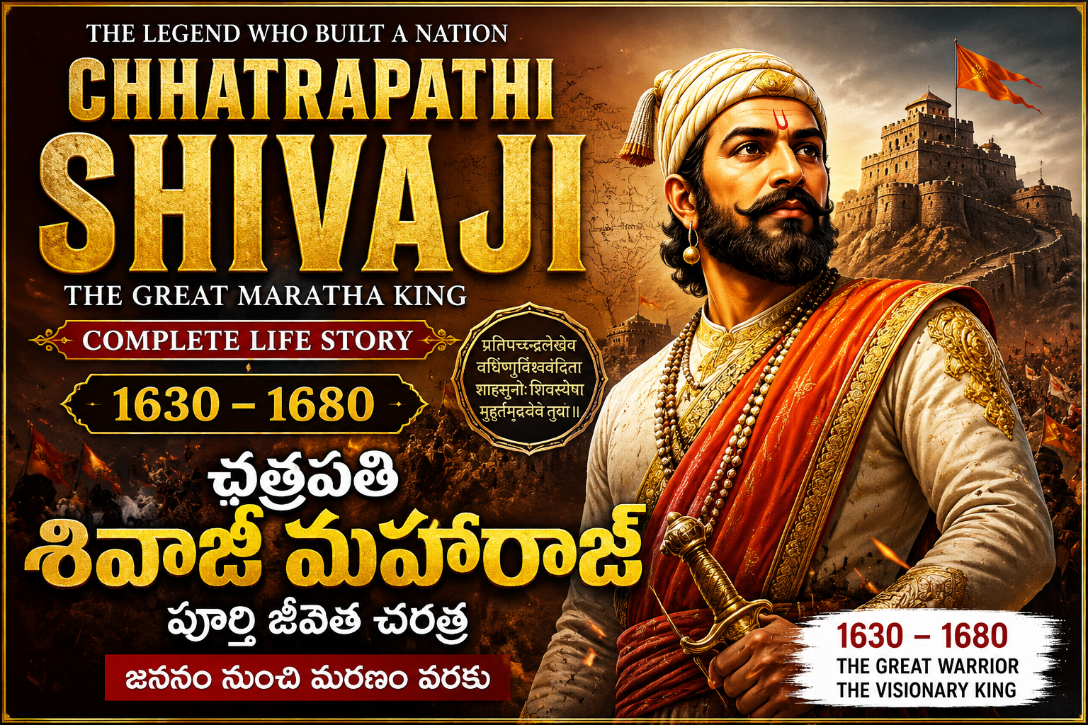Chhatrapati Shivaji Maharaj Biography 1630-1680